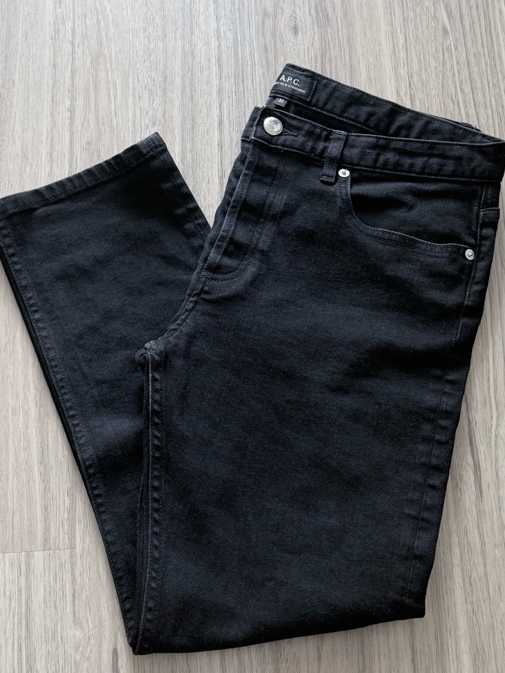 APC Petit New Standard Men's Black Jean